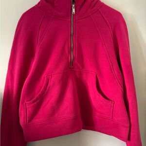 Pink Half-Zip Hoodie